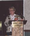 Anne giving her acceptance speach for NW Regional Tree Farmer of the Year 2000